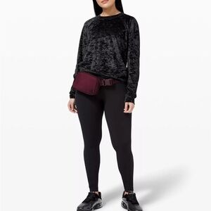 Lululemon Crushed Velvet Velour Warm Down Crew